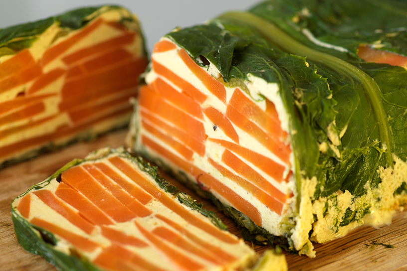 Terrine met wortelen en andijvie